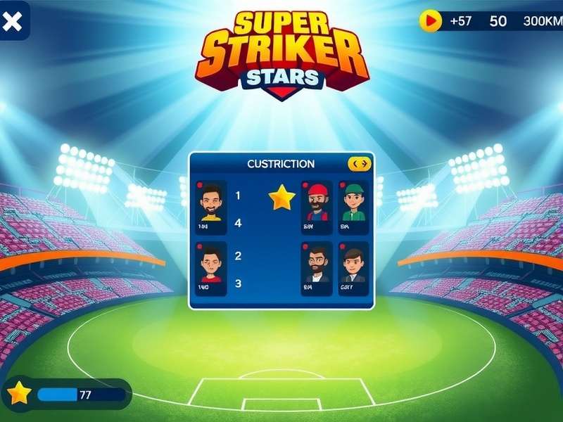 Super Striker Stars multiplayer match screen